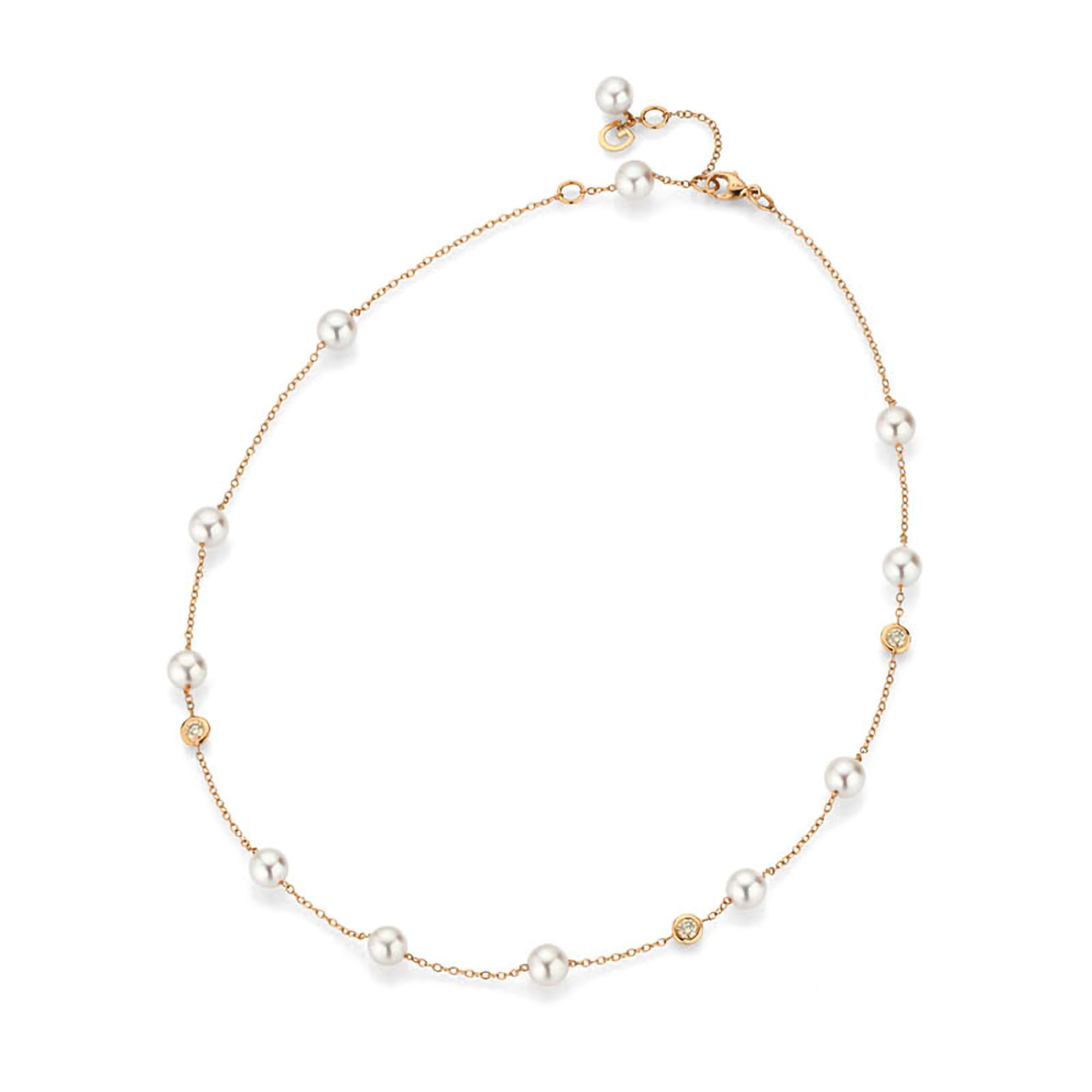 Collier mit Akoya-Zuchtperlen